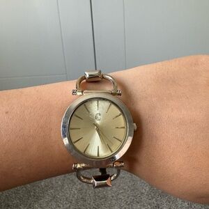 Gold circle watch